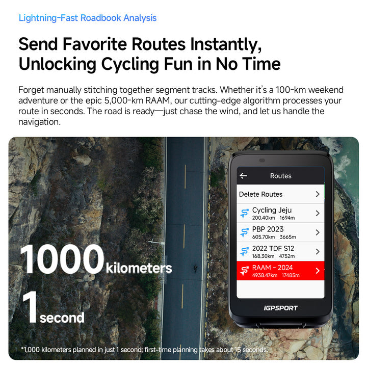 iGPSport BiNavi Wireless GPS Bike Computer