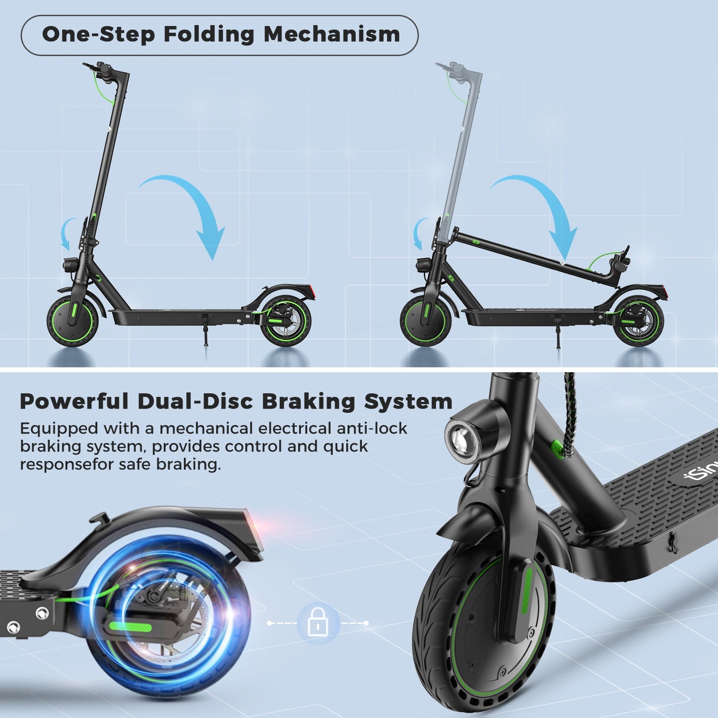 isinwheel S9Pro S9Max 350W/ 500W Electric Scooter