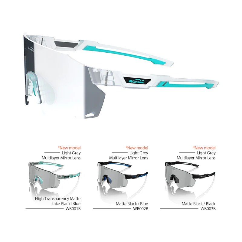 Magicshine Photochromic Sunglasses Cycyling Fishing Running Water Sports
