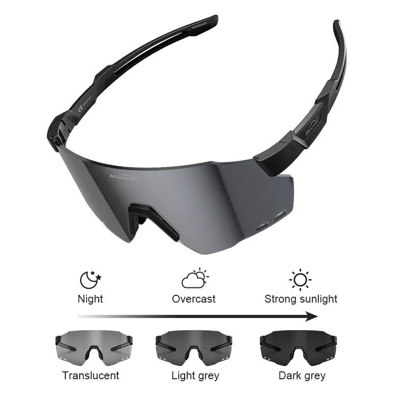 Magicshine Photochromic Sunglasses Cycyling Fishing Running Water Sports