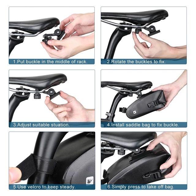 Rhinowalk 1.2L bicycle tail bag quick release buckle