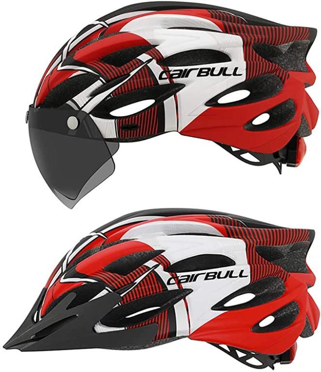 Cairbull ALLROAD Adult All road Bike Helmet Rear LED Light Magnetic Sun Visor