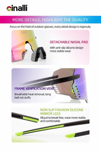 Cinalli C-089 Polarised Cycling Outdoor Sport Sunglasses
