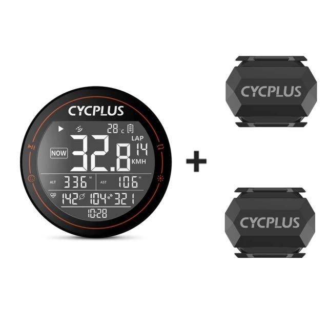 Cycplus M2 cycling computer Bike Computer Speed / Cadence HRM Bundle