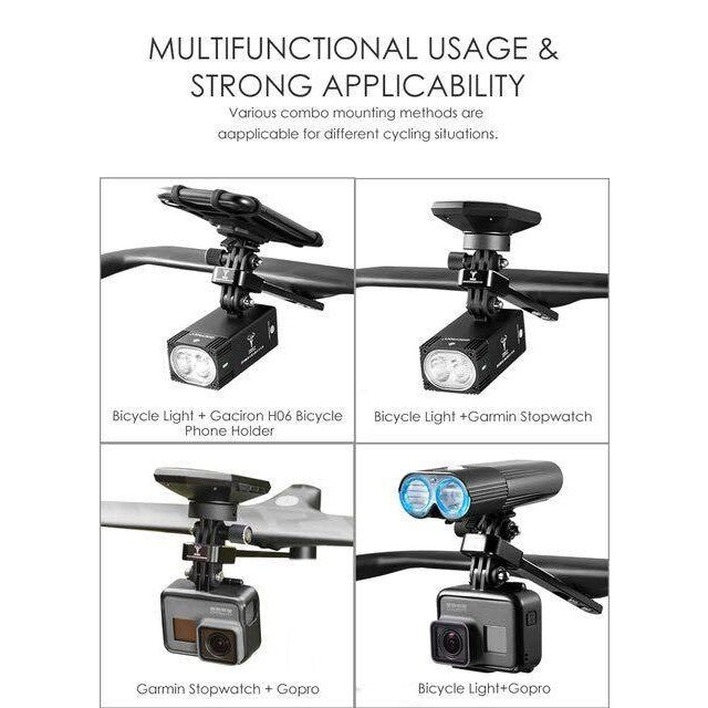 Aluminum alloy extension frame for Gaciron H11 wind-breaking handlebar