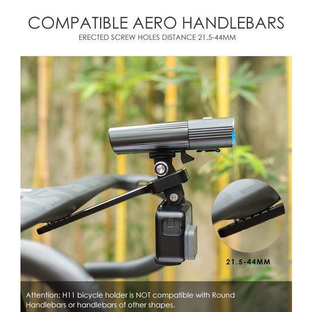 Aluminum alloy extension frame for Gaciron H11 wind-breaking handlebar
