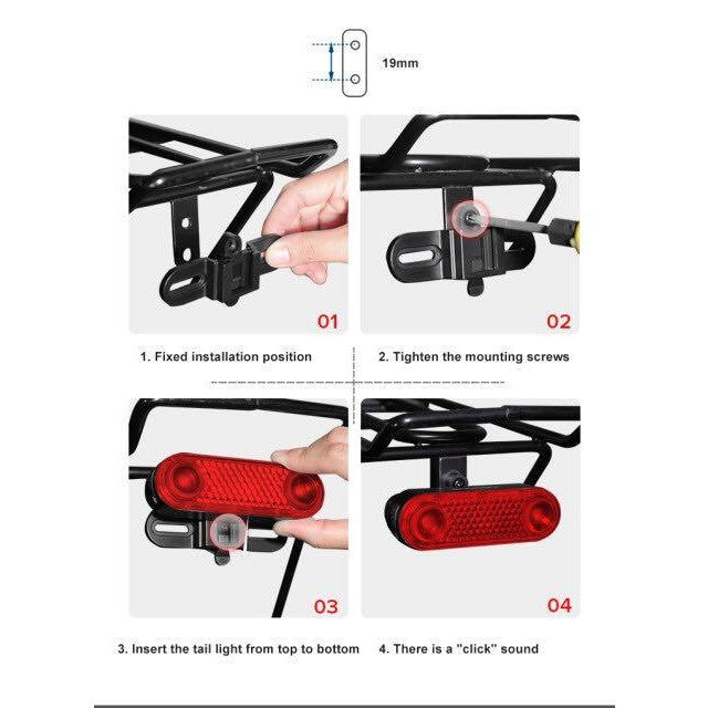 Gaciron W12B Reflective Bike Tail Light Smart Brake Waterproof USB Rechargeable Bike Reflector Tail LED Light