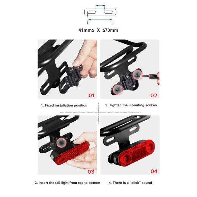 Gaciron W12B Reflective Bike Tail Light Smart Brake Waterproof USB Rechargeable Bike Reflector Tail LED Light