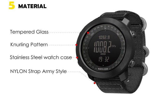 North Edge Apache Sports Watch Smart Watch Outdoor Mountaineering Running War Game