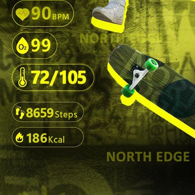 North Edge MAR2 Smart Watch Tactic Waterproof Outdoor Smart Waterproof Watch Tactical Sports Outdoor Watch