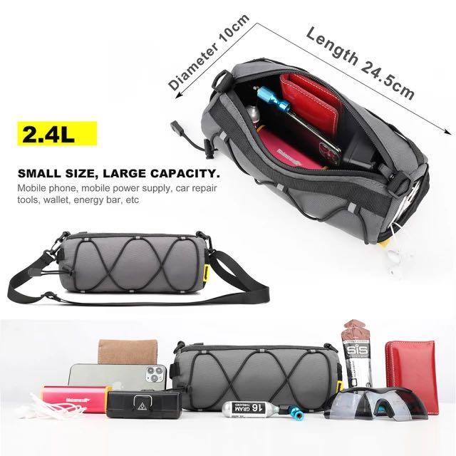 Rhinowalk Multipurpose Bicycle Front Bag Crossbody Bag Large Capacity Velcro Installation