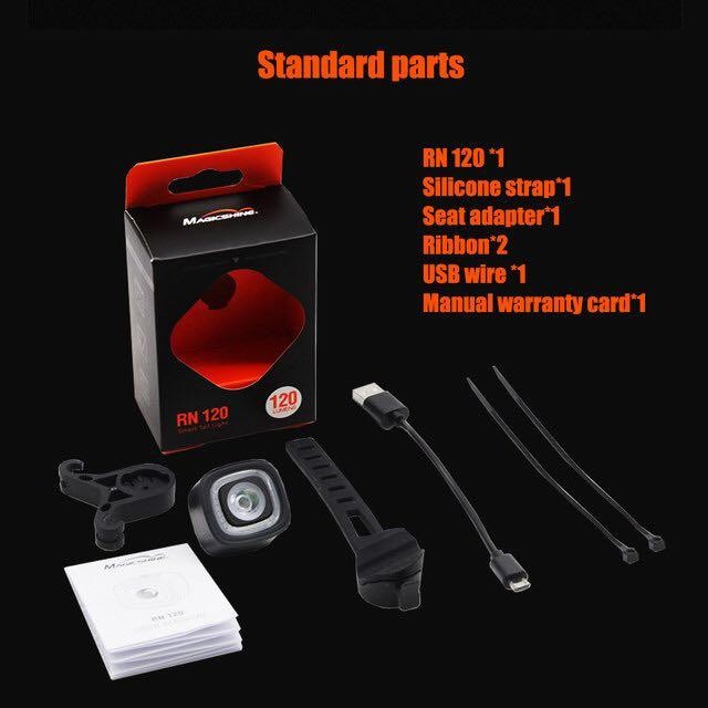 Magicshine RN120 Smart Bicycle Tail Light Sensitive Brake USB Charging Smart Tail Light