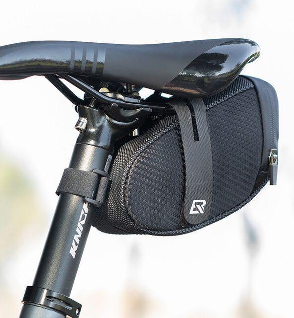 Rockbros Bicycle Tail Bag Size Lightweight and Convenient Velcro Fastening Medium Size Rear Bag w/ Magic Tape