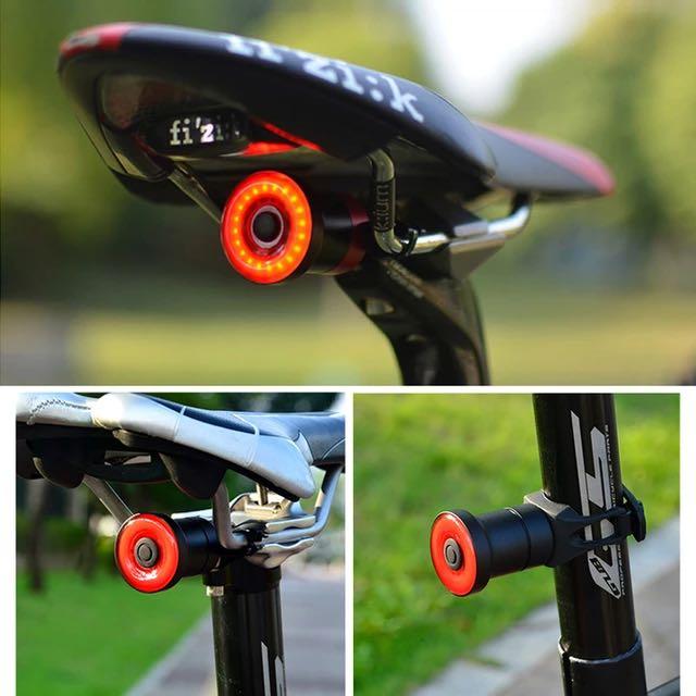 Rockbros Q5 Smart Induction Brake Bicycle Tail Light (Double Bracket Version) Smart Tail Light