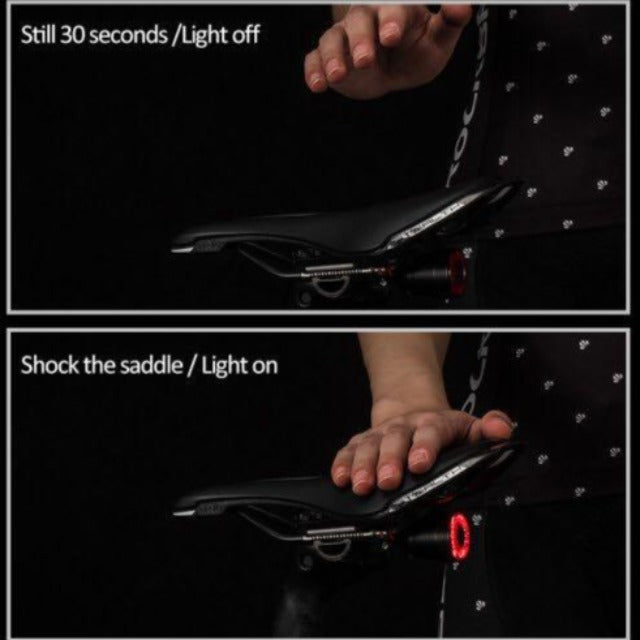Rockbros Q5 Smart Induction Brake Bicycle Tail Light (Double Bracket Version) Smart Tail Light