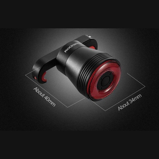 Rockbros Q5 Smart Induction Brake Bicycle Tail Light (Double Bracket Version) Smart Tail Light