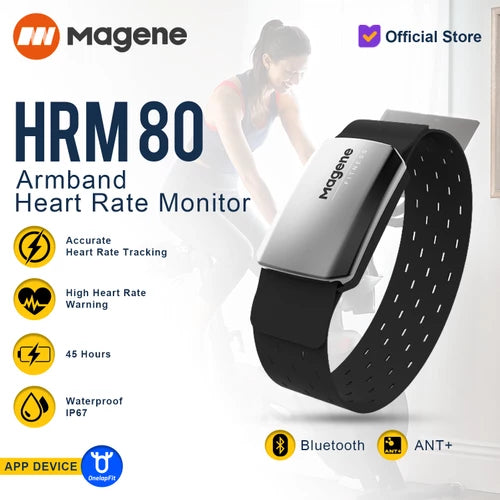 Magene HRM80 心率帶 手臂帶 感應器 智能 藍牙連接 ANT+