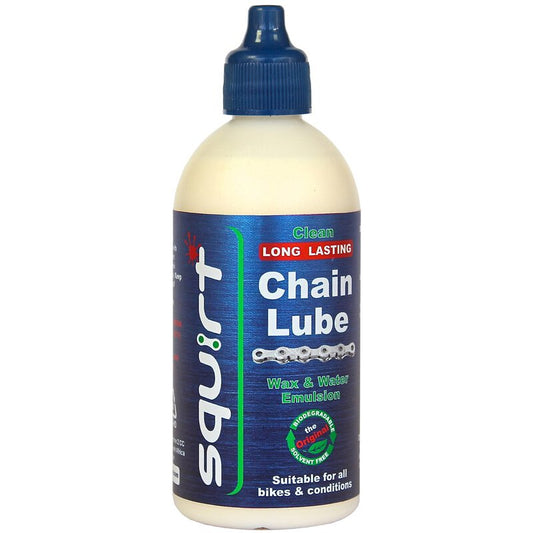 Squirt Chain Lube for Bikes 120 ml – Long-Lasting Lube MTB Road Bike Folding Bike