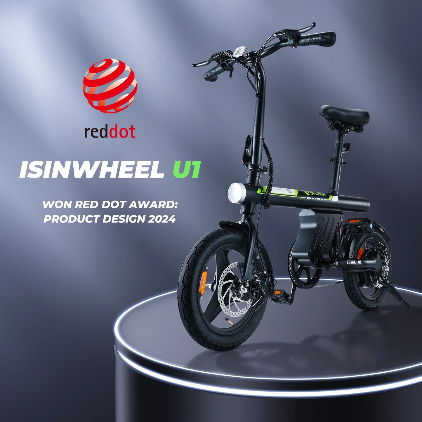 Isinwheel U1 14" 36V 250W hidden battery commuter electric bicycle