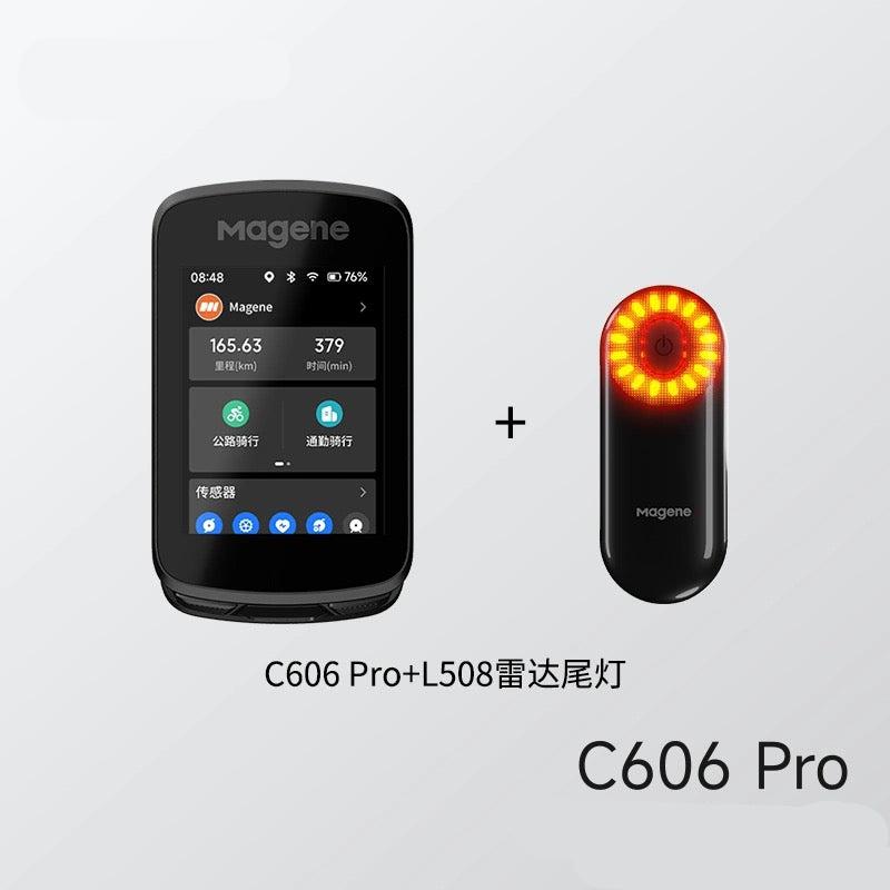 Magene C606 Pro Smart Cycling Computer Sensor Tail Light Combo Chinese Eng Ver