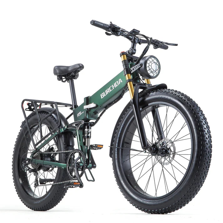 BURCHDA R5 Pro 26" 1000W Foldable Fat Tire Electric Bike