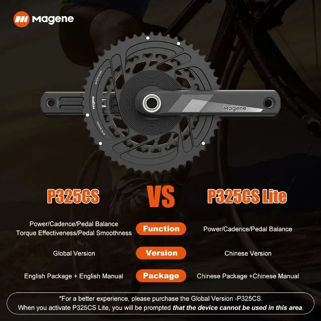 Magene P325CS Lite Crankset Rechargeable Power Meter