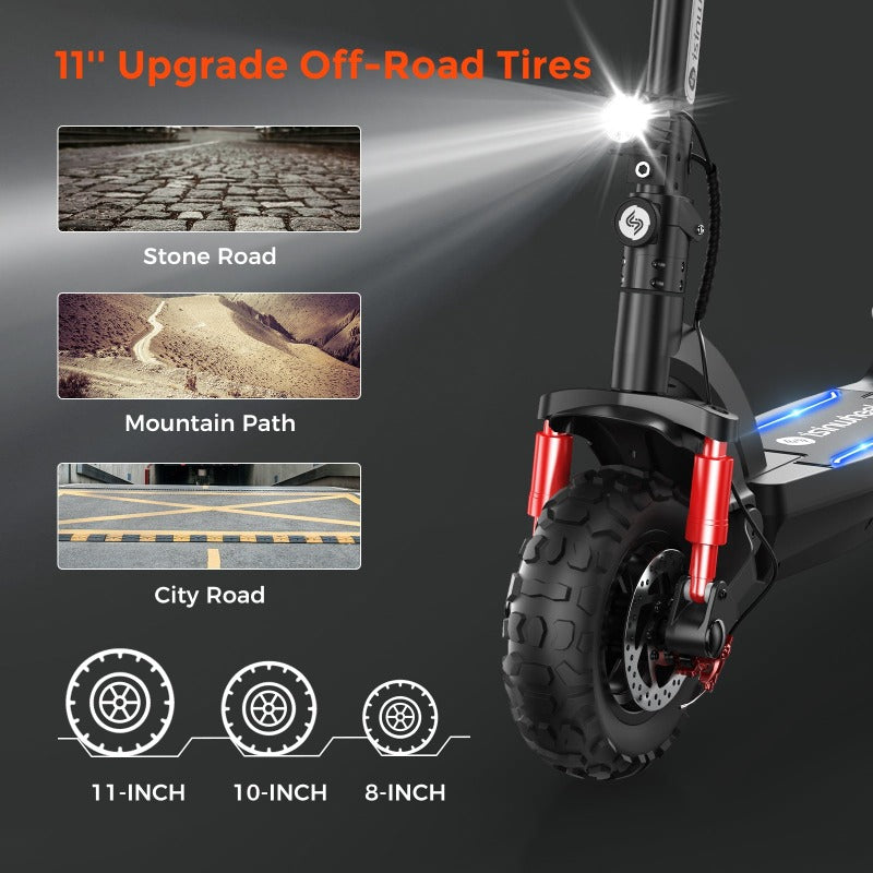 isinwheel GT2 11" 800W Off Road E-scooter Electric Scooter