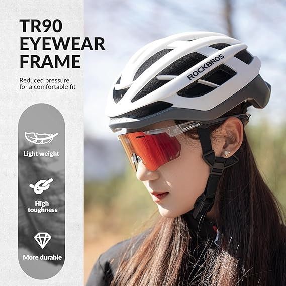 Rockbros Photochromic Lens Sunglasses Cycling Bicycle Visor Outdoor