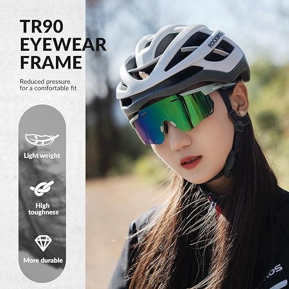 Rockbros Photochromic Lens Sunglasses Cycling Bicycle Visor Outdoor