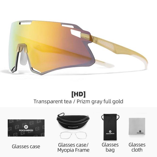 Rockbros Photochromic HD Framless TR90 frame sunglasses bicycle visor