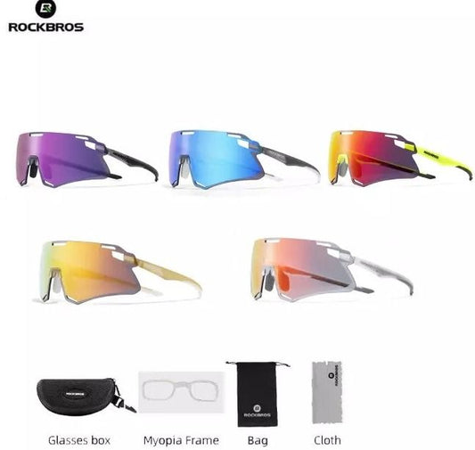 Rockbros Photochromic HD Framless TR90 frame sunglasses bicycle visor