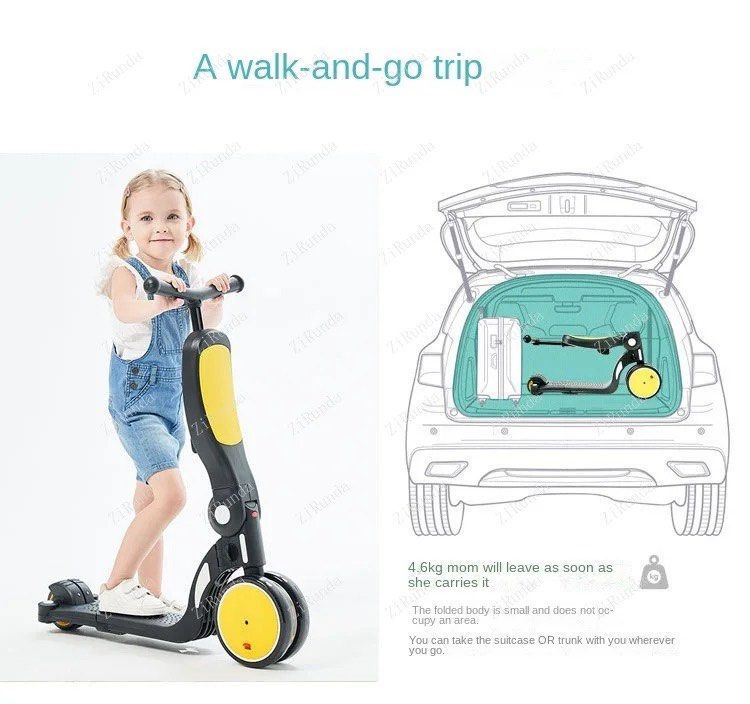 Uonibaby 5 in 1 Multifucntions Kids Scooters