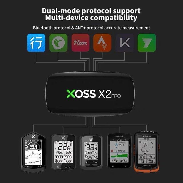 Xoss 行者 X2 Pro 心率帶 戶外運動 健身 跑步 單車騎行 藍牙 ANT+