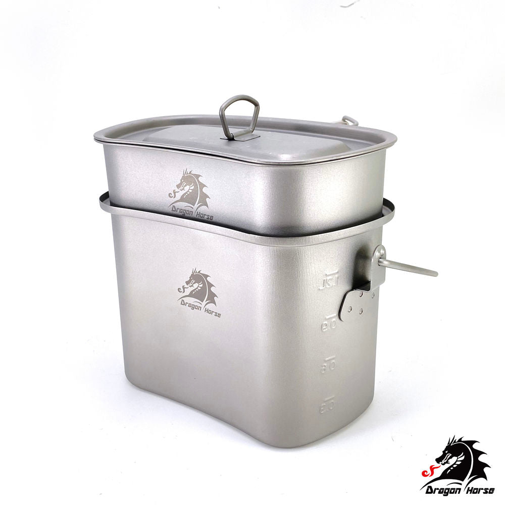 Titanium Cookware Set Dragon Horse X Boundless Voyage Camping Outdoor