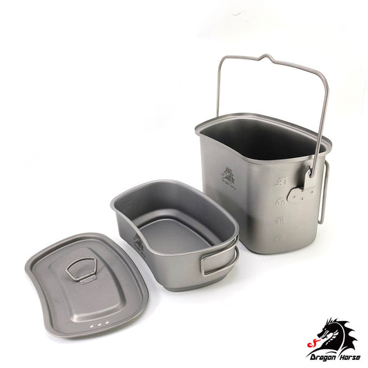 Titanium Cookware Set Dragon Horse X Boundless Voyage Camping Outdoor