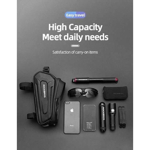 Rockbros Bike Waterproof Bag with Phone Case Fully Waterproof 6.8"