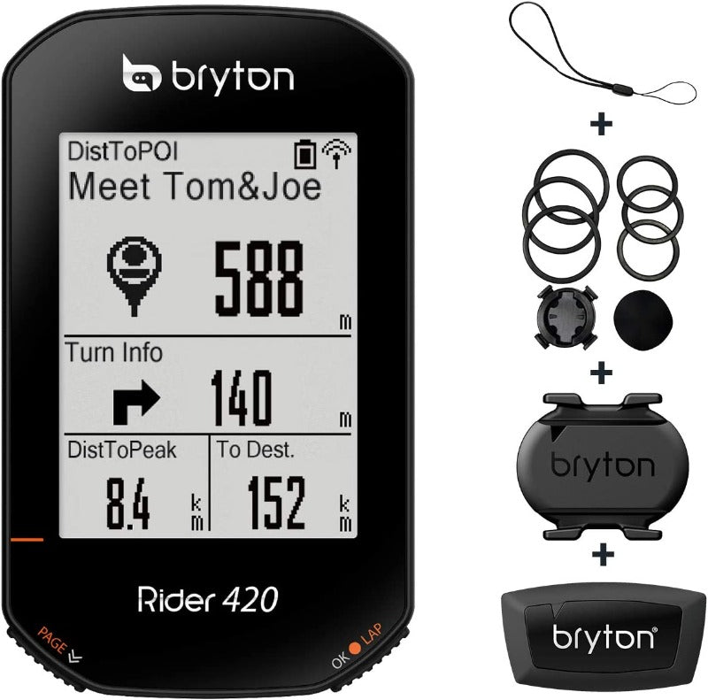 Bryton Rider 420 Wireless Cycling Computer GPS Bike Computer International Ver.