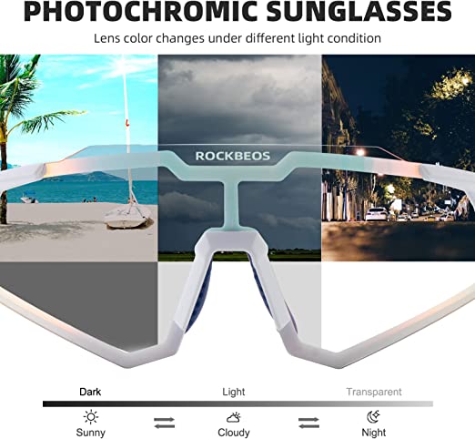 Rockbros Outdoor Activities Sunglasses Photochromic Sport Cycling