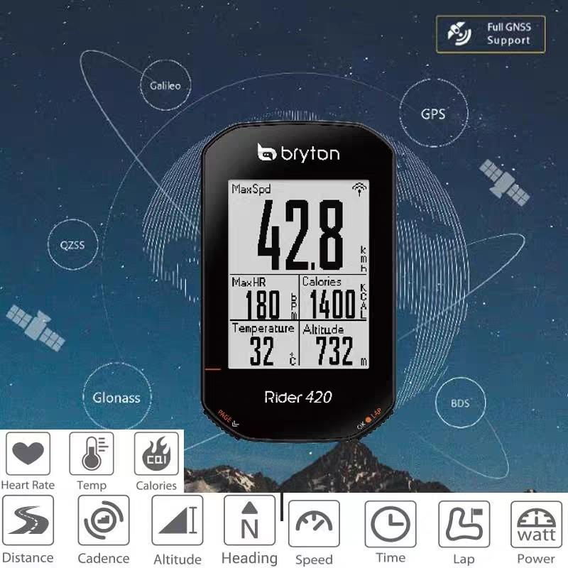 Bryton Rider 420 Wireless Cycling Computer GPS Bike Computer International Ver.
