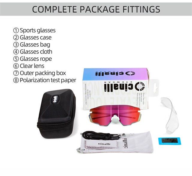 Cinalli C-089 Polarised  Cycling Outdoor Sport Sunglasses