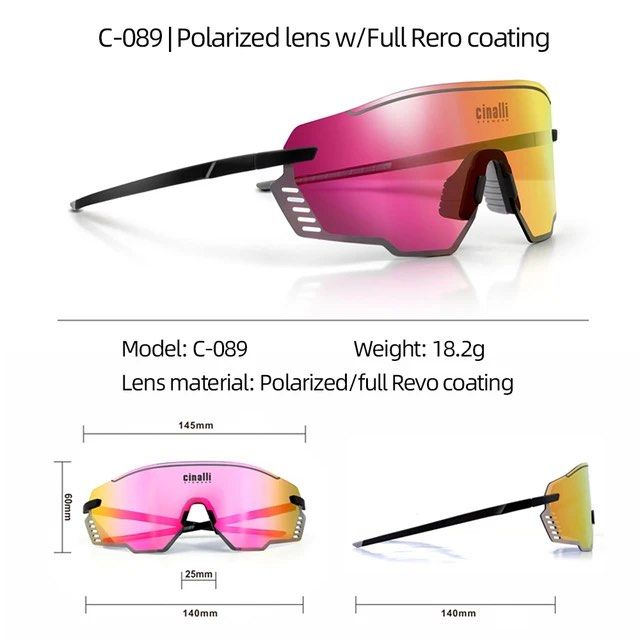 Cinalli C-089 Polarised  Cycling Outdoor Sport Sunglasses