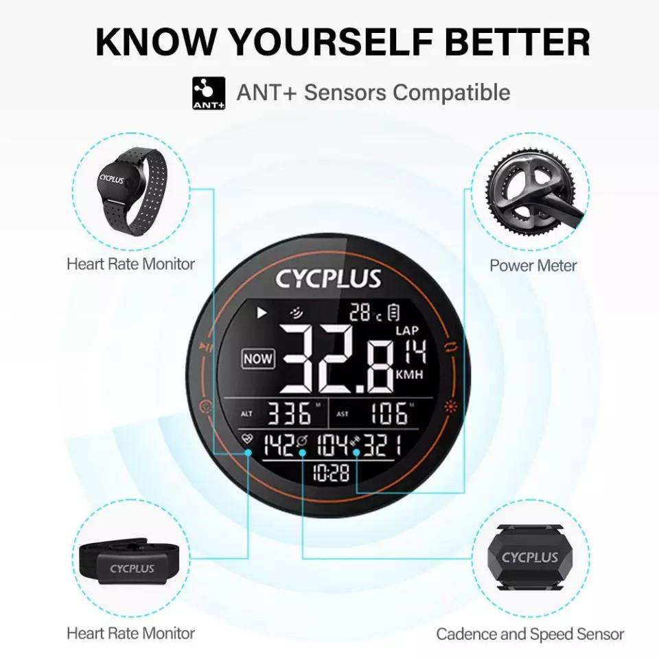 CYCPLUS M2 Wireless Waterproof Bike Computer GPS 