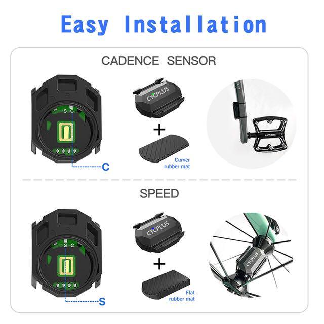 Cycplus C3 2in1 Cadence/Speed ​​Sensor ANT+ IP67 Speed ​​Cadence Sensor