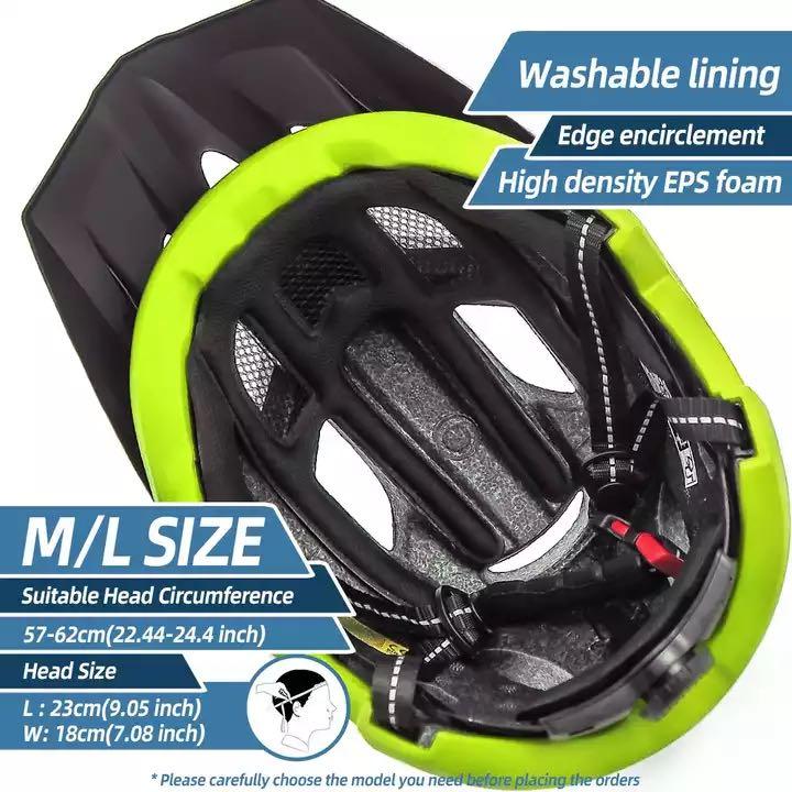 Eastinear Mountain Helmet Bicycle Helmet with Magnetic Goggles Sunscreen Gear USB Rechargeable Tail Light
