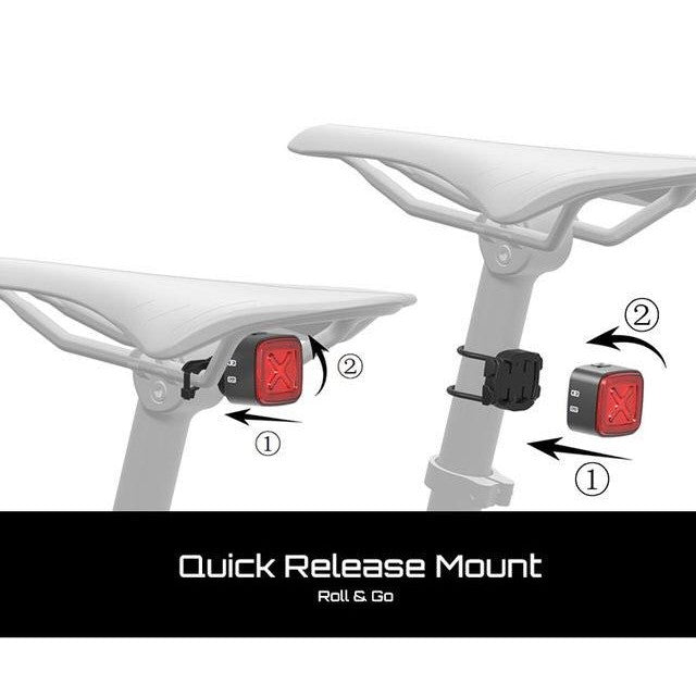 Enfitnix Cubelite III Smart Bike Tail Light Brake Induction USB Charging Smart Tail Light USB Charging