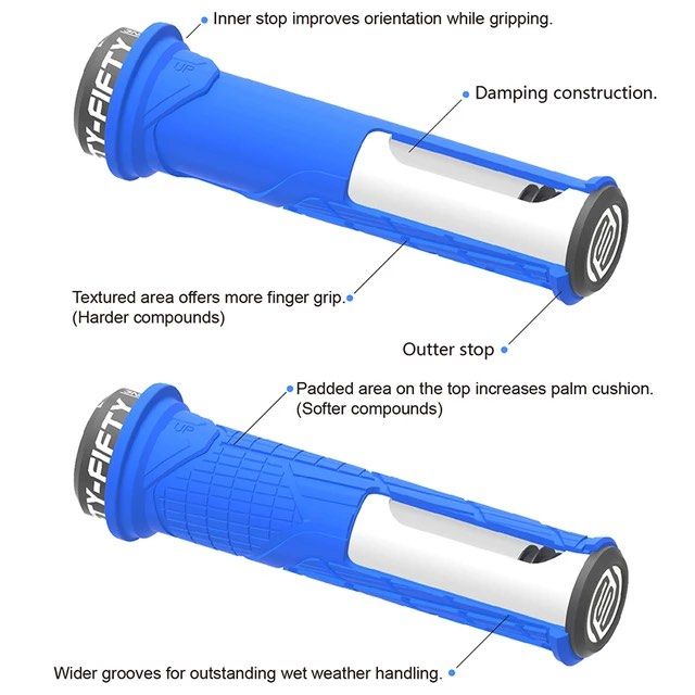 Fifty-Fifty 505 Bike Handle Grip Mountain Bike Anti Slip Rubber