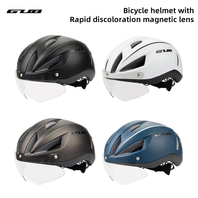 GUB K111 Plus Color Changing Goggles Road Bike Helmet Road Bike Helmet w/ Photochromic Visor