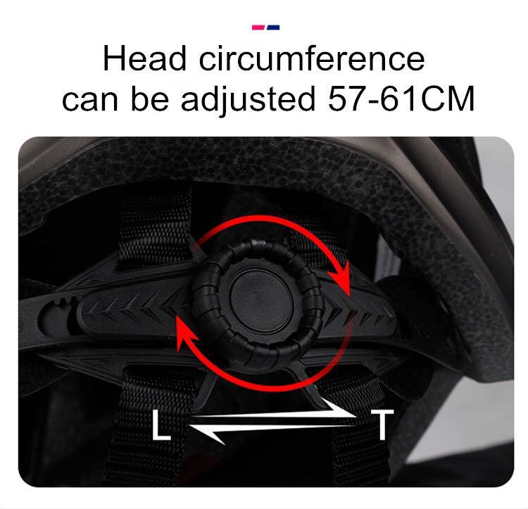 GUB K100 Plus Cycling/Road Helmet with Goggles Sun Gear Front and Rear Tail Lights