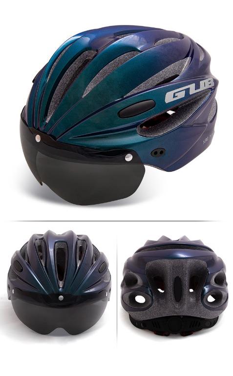 GUB K80 Plus Cycling Helmet Road Bike Mountain Bike Magnetic Goggles Cycling Bike Helmet All Road Magnetic Visor