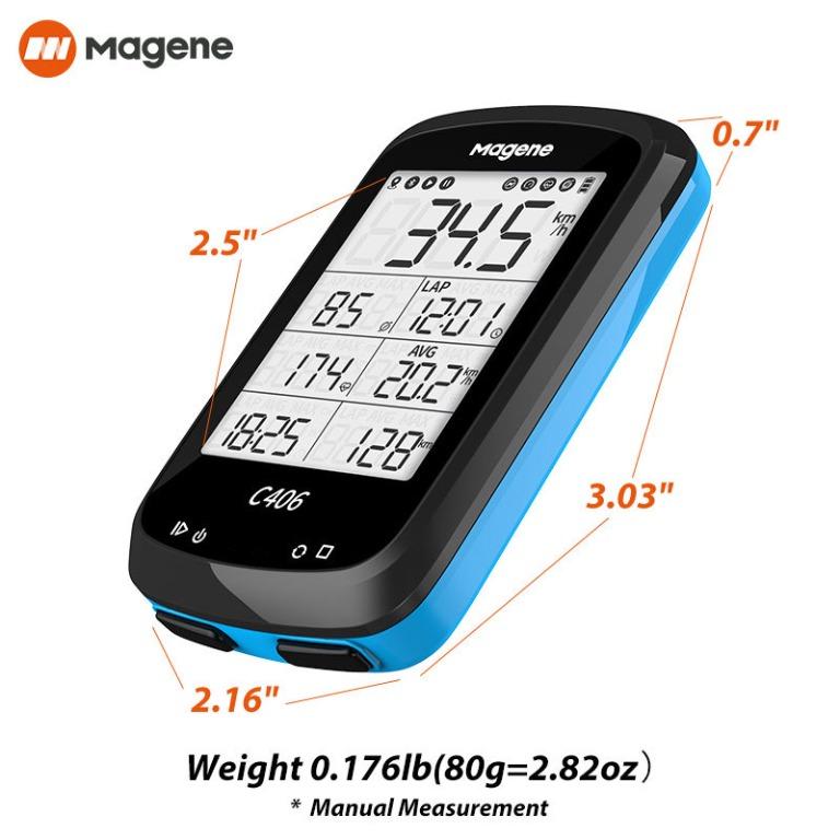 Magene C406 GPS English version Bicycle computer wireless meter/code meter with extension bracket Bike Computer English version 